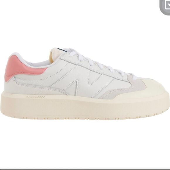 New Balance Chunky White & Pink Leather CT 302 Sneakers 10.5 W 9 M 42.5 Euro - Picture 14 of 16